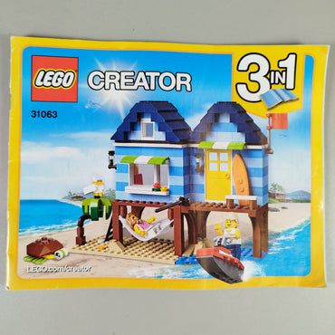 LEGO Creator Strandurlaub 31063 – Set, mit 3-in-1 Bauoption
