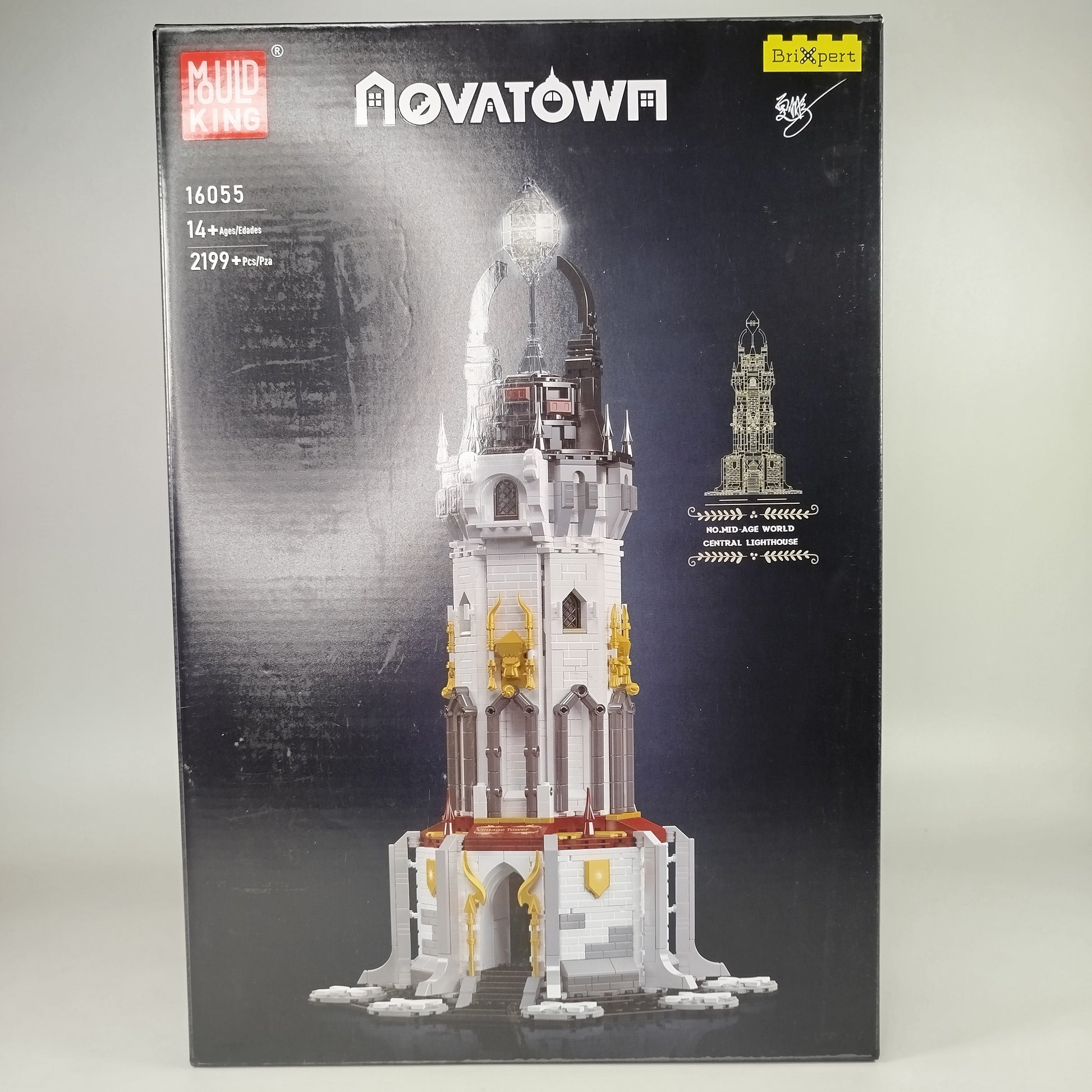 Mould King NOVATOWN Fantasieturm 16055 – Bausteinset 2199 Teile, kompatibel mit LEGO