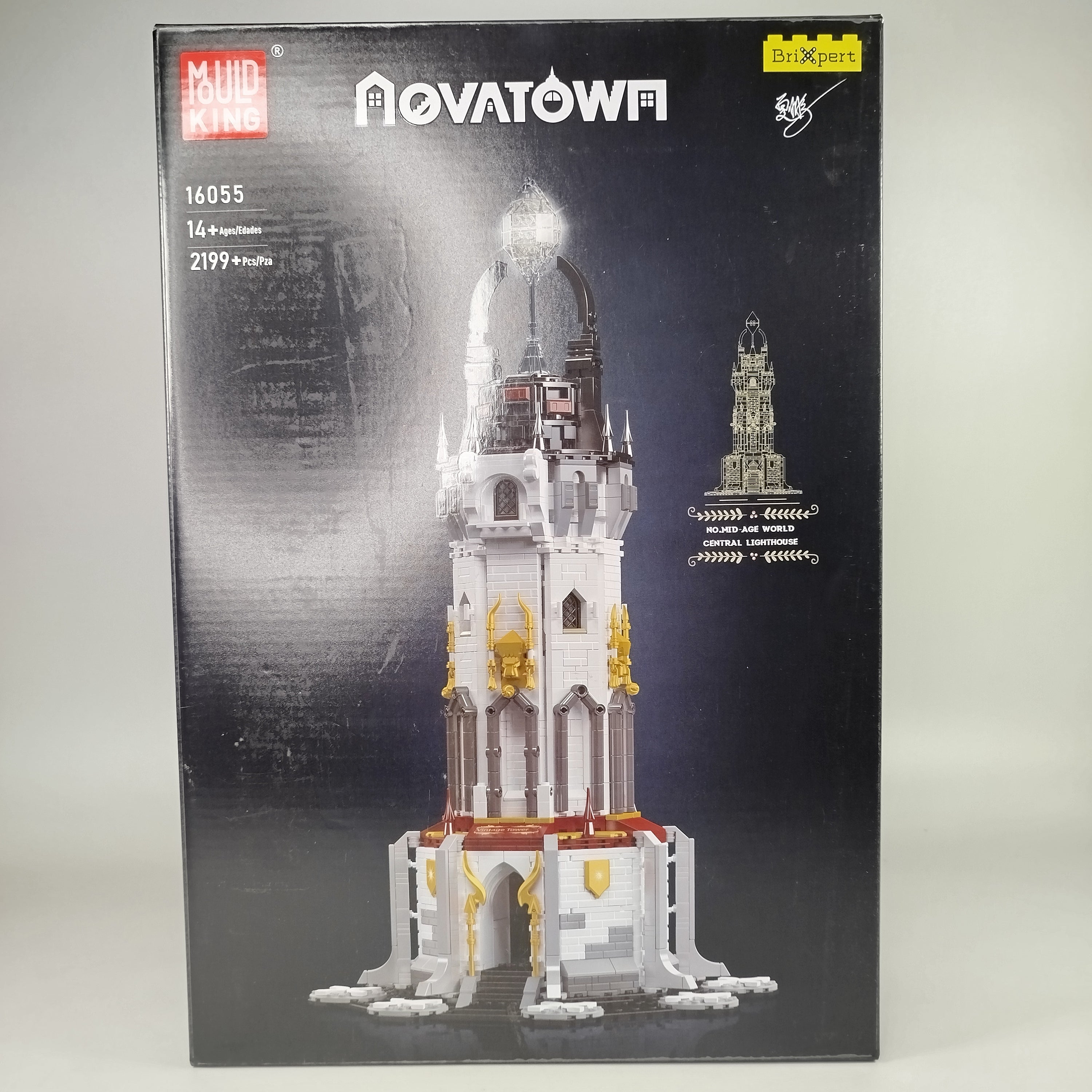Mould King NOVATOWN Fantasieturm 16055 – Bausteinset 2199 Teile, kompatibel mit LEGO