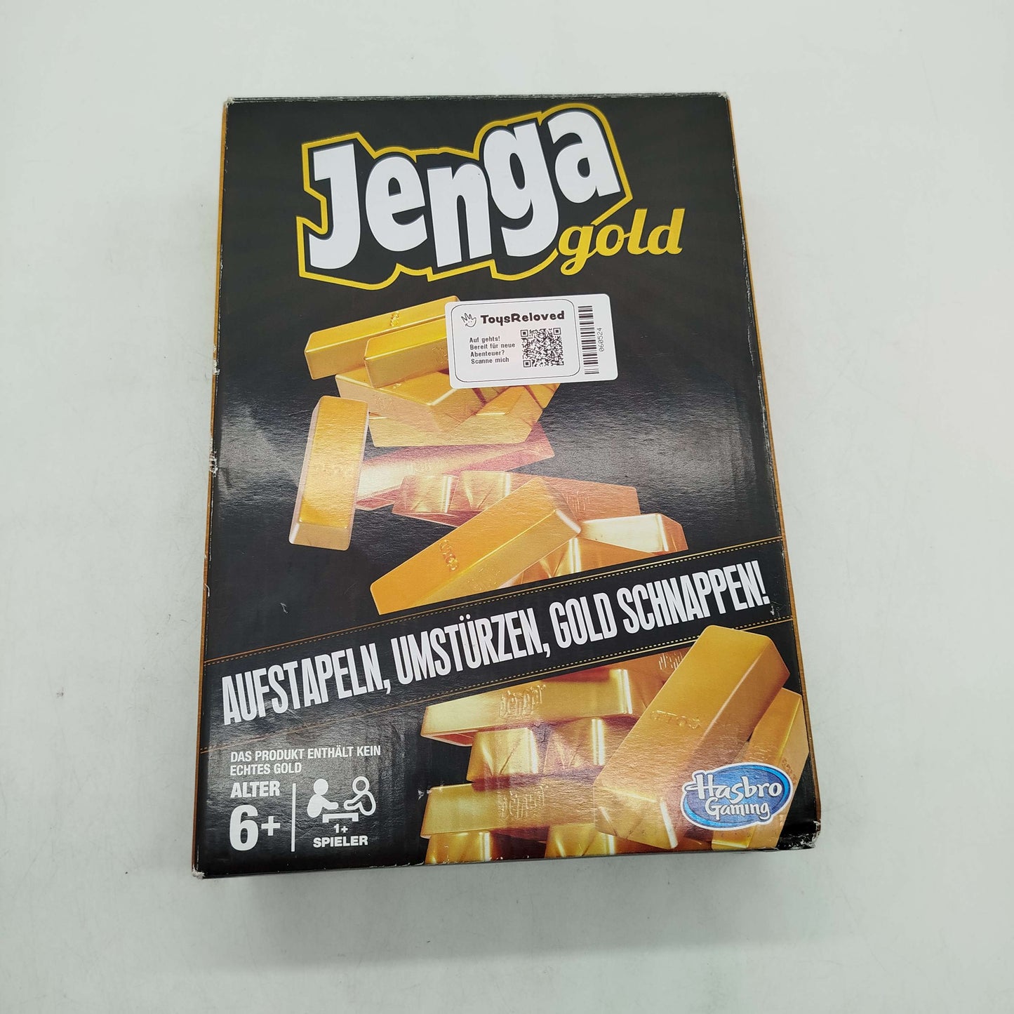 Hasbro Jenga Gold Brettspiel, gebraucht, ab 6 7 8 Jahre | ✅ geprüft 