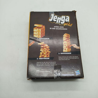 Hasbro Jenga Gold Brettspiel, gebraucht, ab 6 7 8 Jahre | ✅ geprüft 
