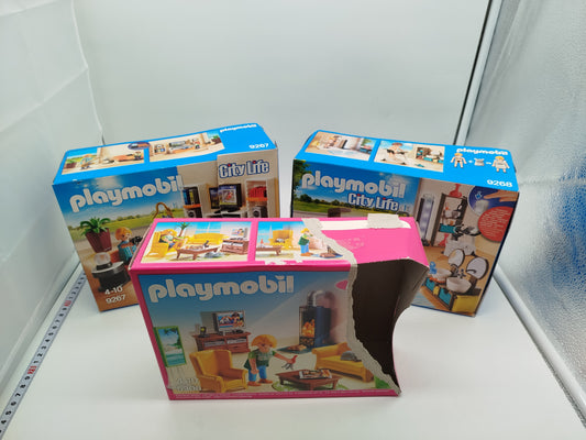 Playmobil City Life Sets 5308, 9268, 9267 - unvollständig