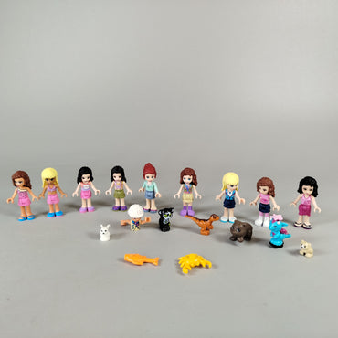 LEGO Friends Minifiguren Set von 17, wie neu