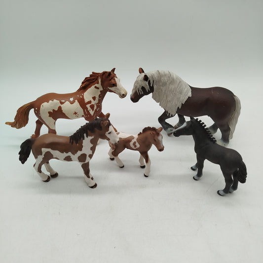 Schleich Bundle Pferde Tierwelt 5x Figuren