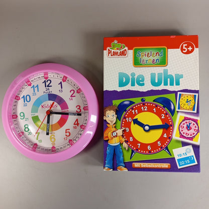 Kiddus & Playland Bundle Die Uhr Lernuhr & Lernspiel