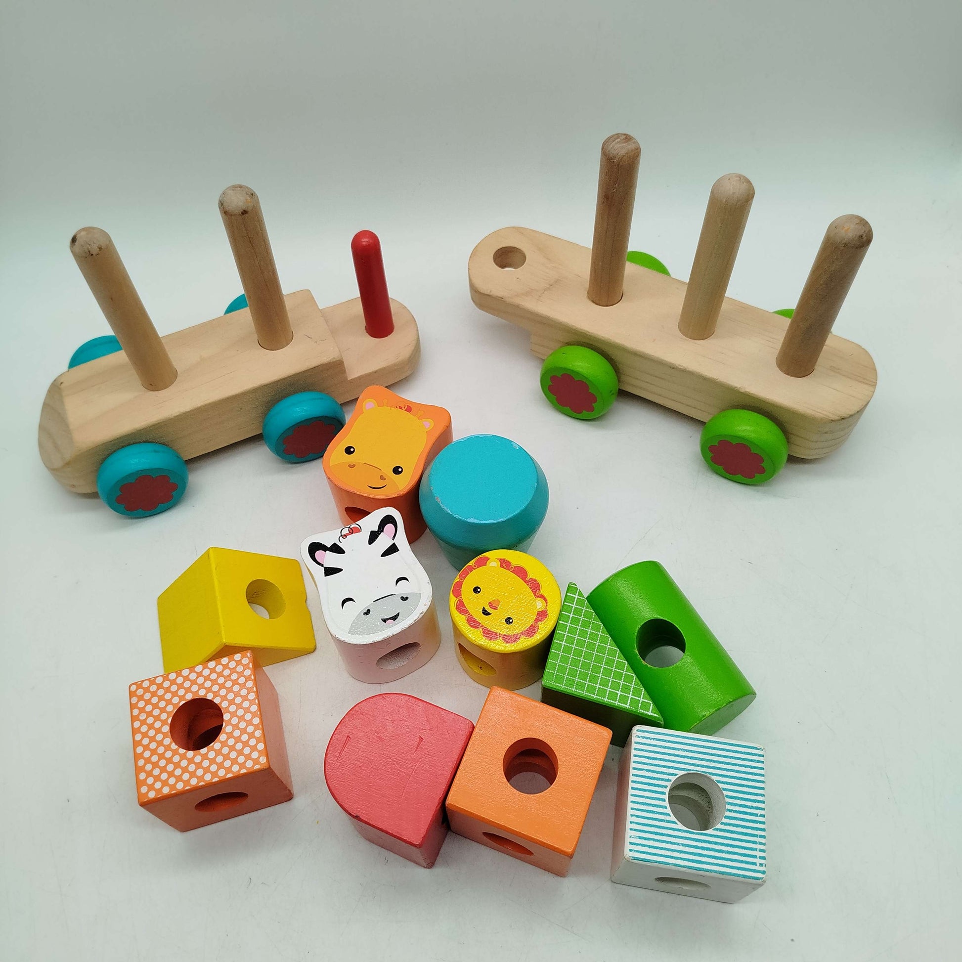 Fisher-Price Holz Tiermotive Steckzug, gebraucht, ab 1 2 3 Jahre | ✅ geprüft 