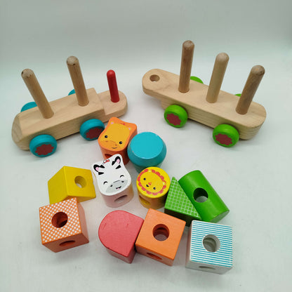 Fisher-Price Holz Tiermotive Steckzug, gebraucht, ab 1 2 3 Jahre | ✅ geprüft 