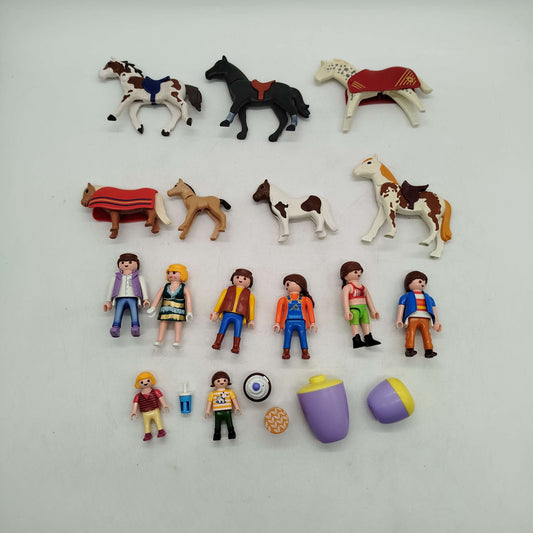 Playmobil Bundle Reiter Set von 15 Reiter&Pferde ab 3 4 5 Jahre | ✅ geprüft 