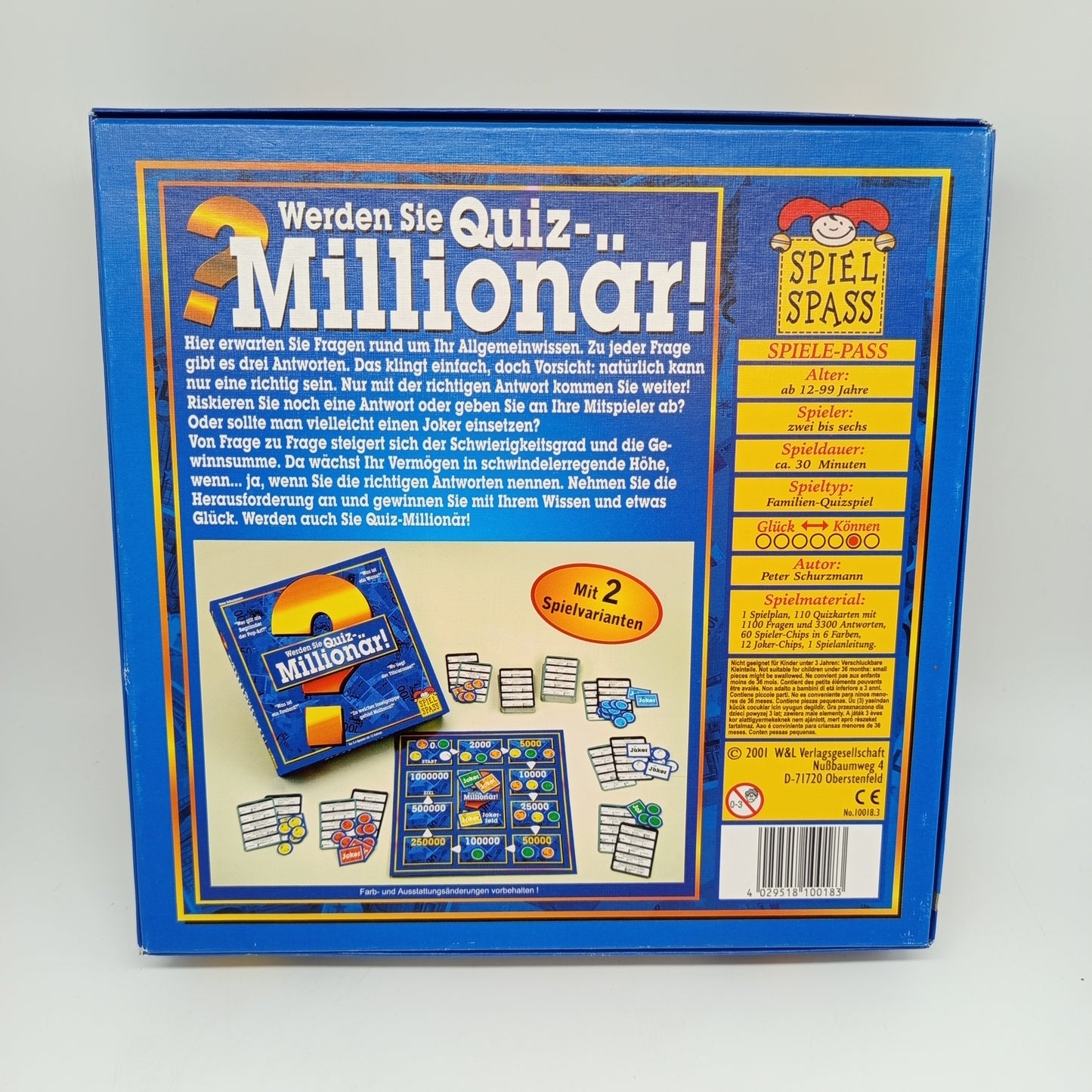 Quizspiel – Werden Sie Quiz-Millionär!, OVP, neu