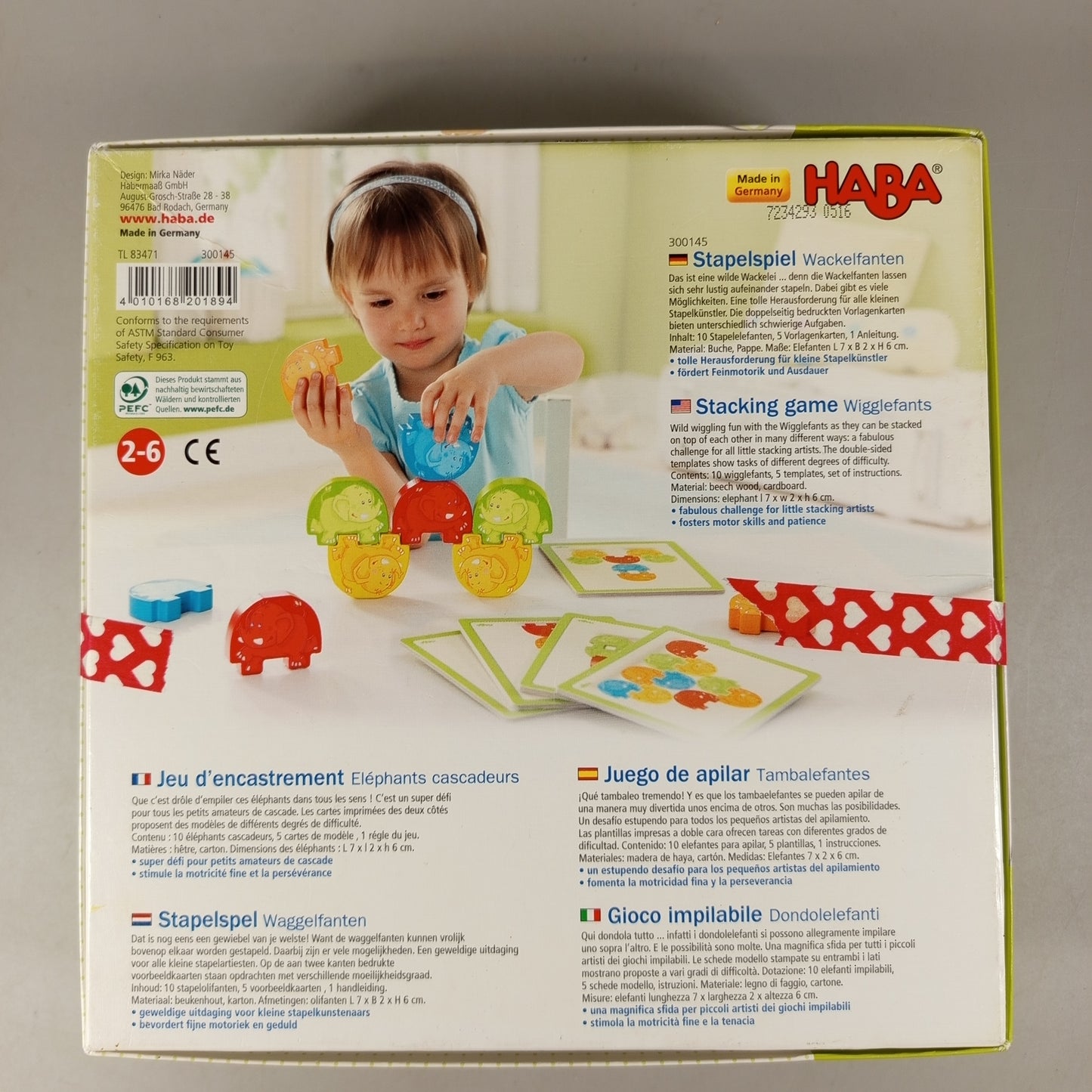 HABA Wigglefants Stapelspiel