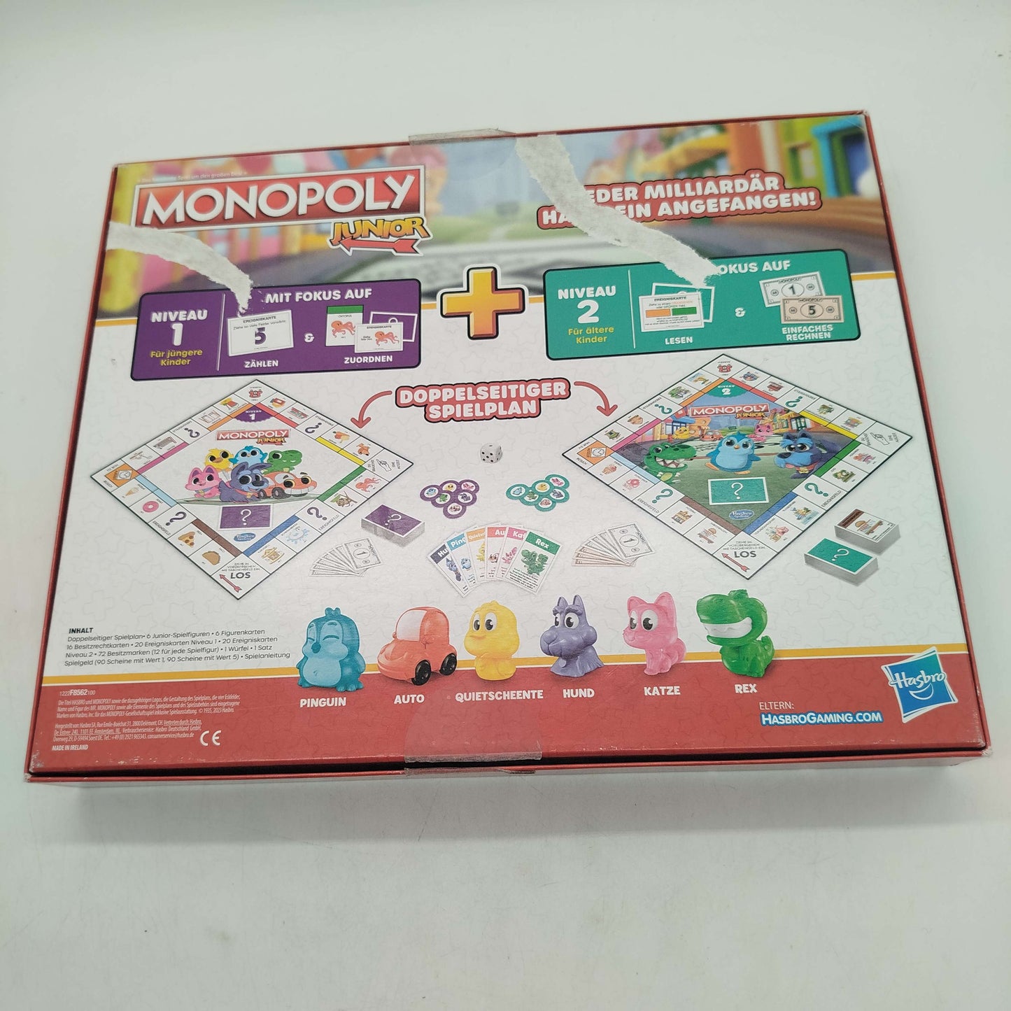 Hasbro Monopoly Junior 2-in-1 Brettspiel F8665