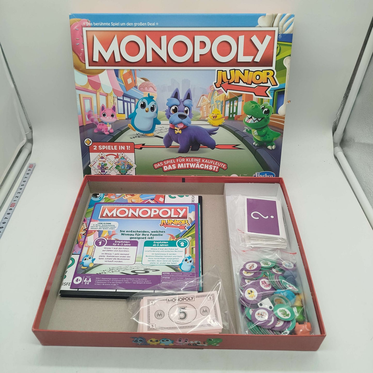 Hasbro Monopoly Junior 2-in-1 Brettspiel F8665