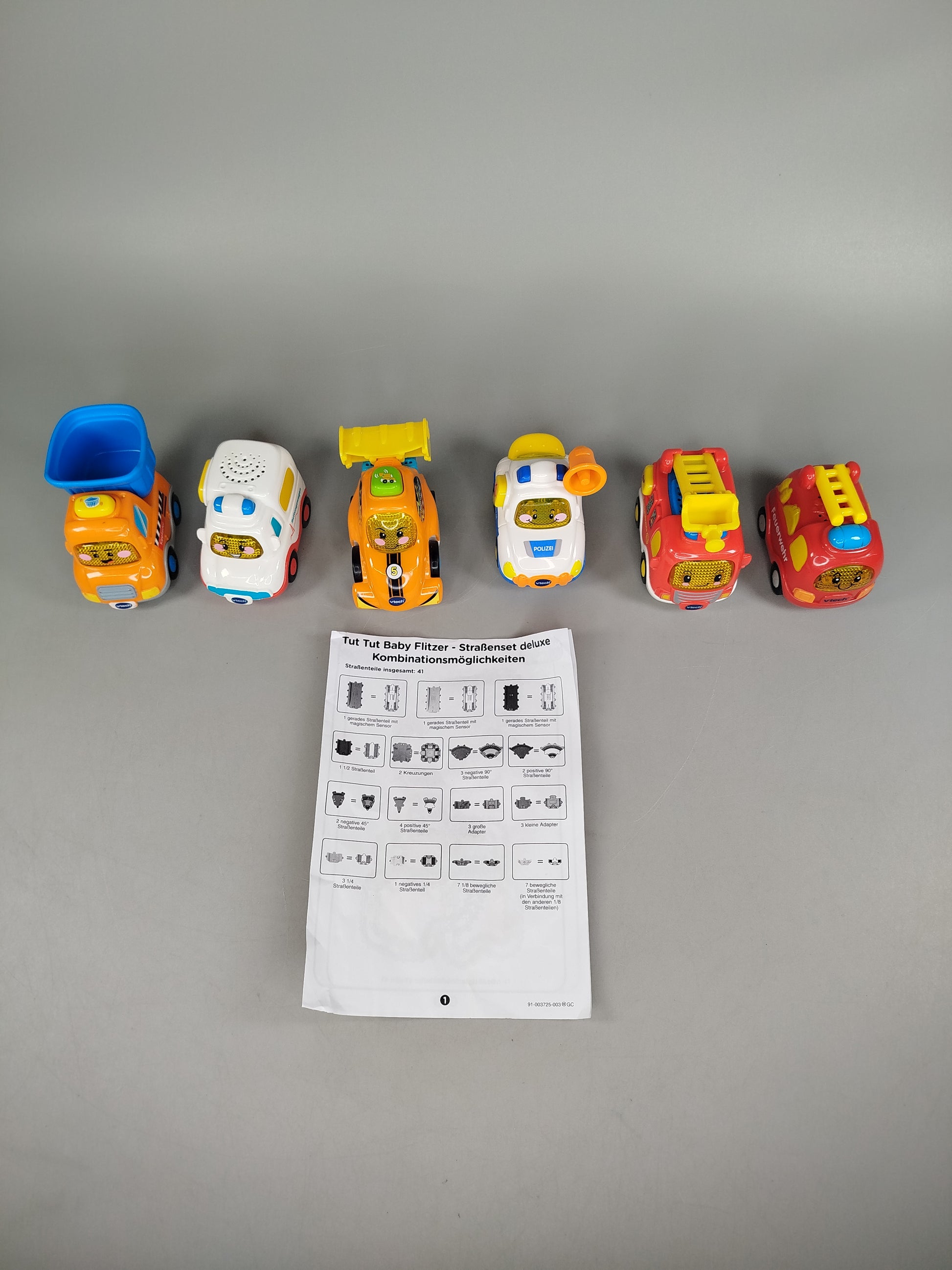 VTech Tut Tut Baby Flitzer Straßen-Set mit 6 Fahrzeugen