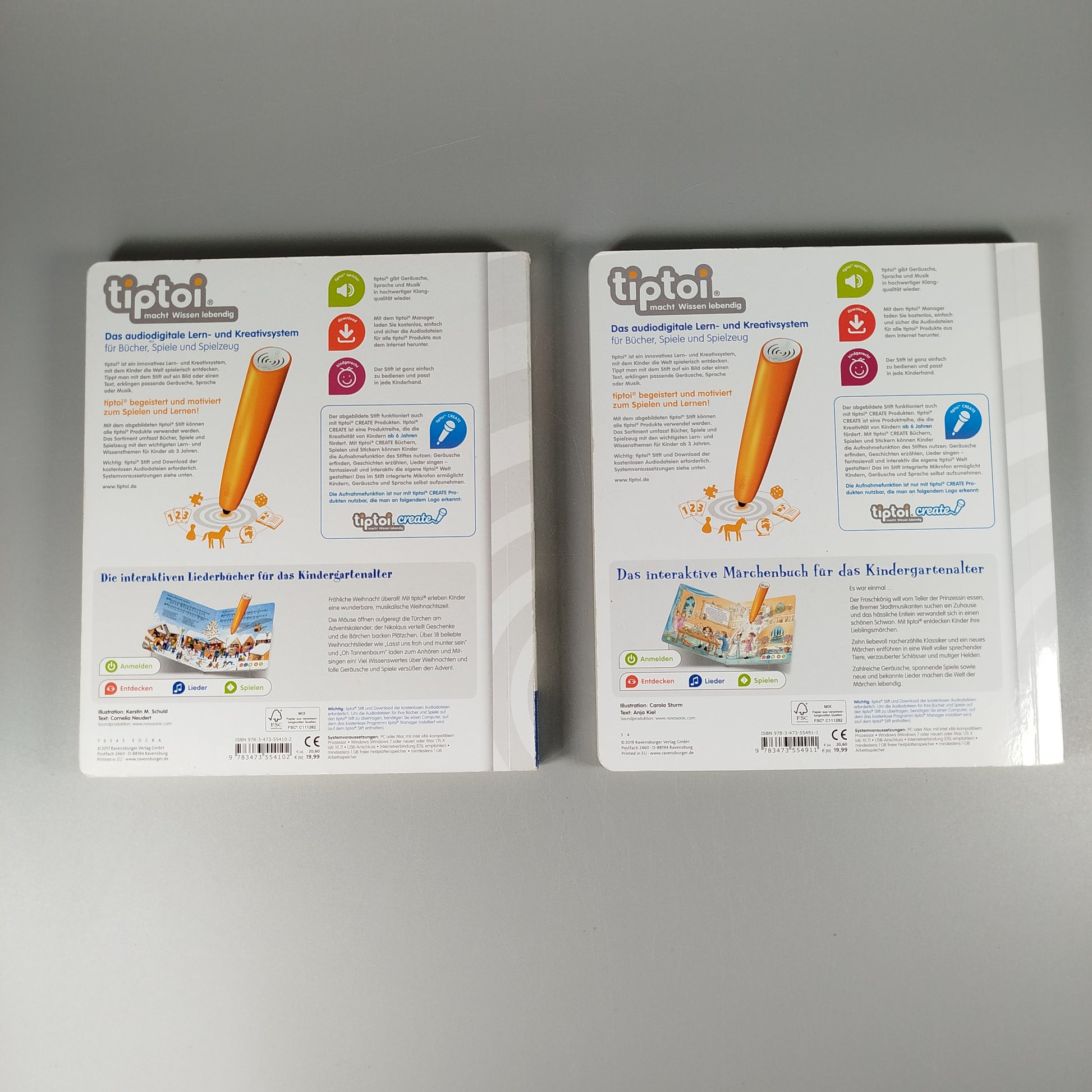 Ravensburger tiptoi Bücher-Set - Weihnachtslieder & Märchen
