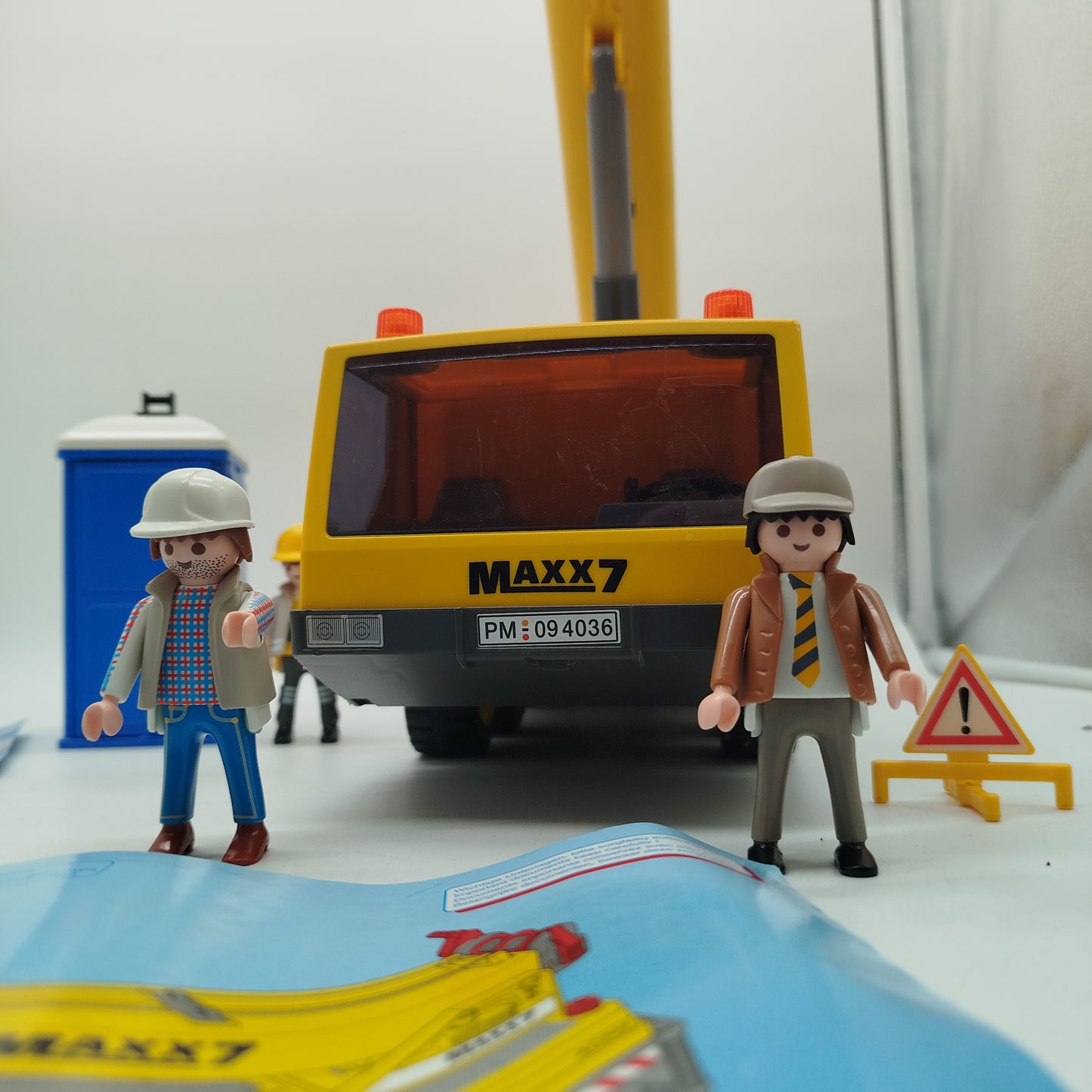 Playmobil Bundle Baustelle 9844 4036 Kranfahrzeug & Figuren