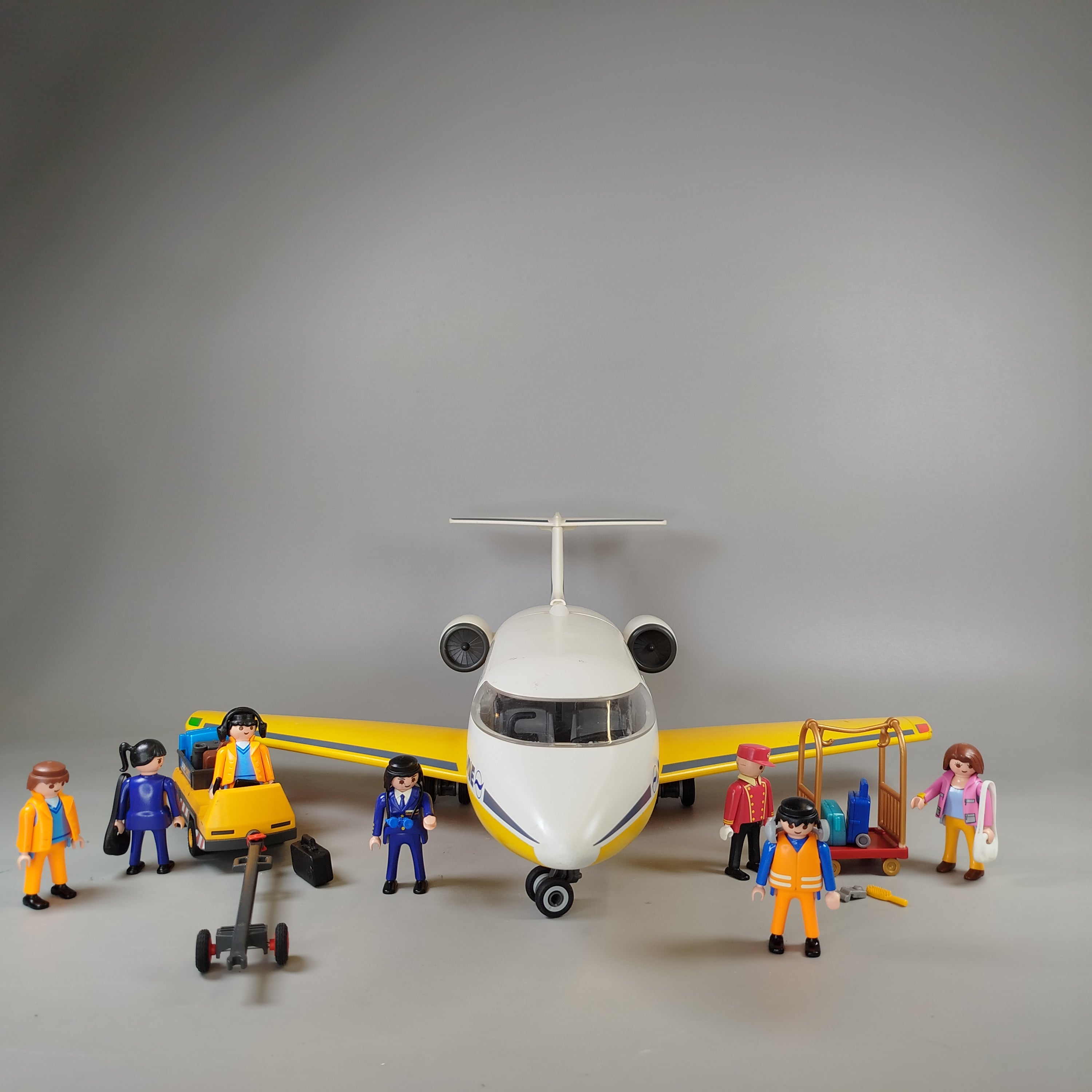 Playmobil Flughafen Set – Flugzeug & Figuren, gut erhalten