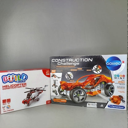 Clementoni Bausatz - Hubschrauber und Auto