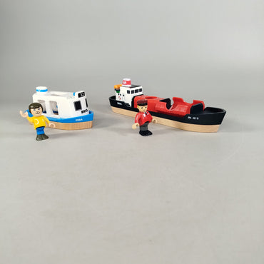 Bundle BRIO 🚤✨ x2 Boote mit Figuren, neuwertig, ab 3 4 5 Jahre | ✅ geprüft 