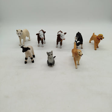 Schleich Bundle Bauernhof & Wildtiere Set von 8 Tierfiguren