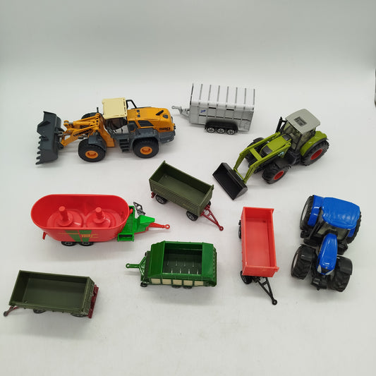 Liebherr Bundle Set von 5 Radlader Traktor Anhänger