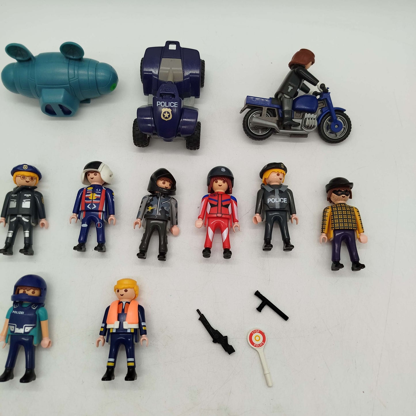 Playmobil Bundle Polizei Set von 9 Figuren & Fahrzeuge