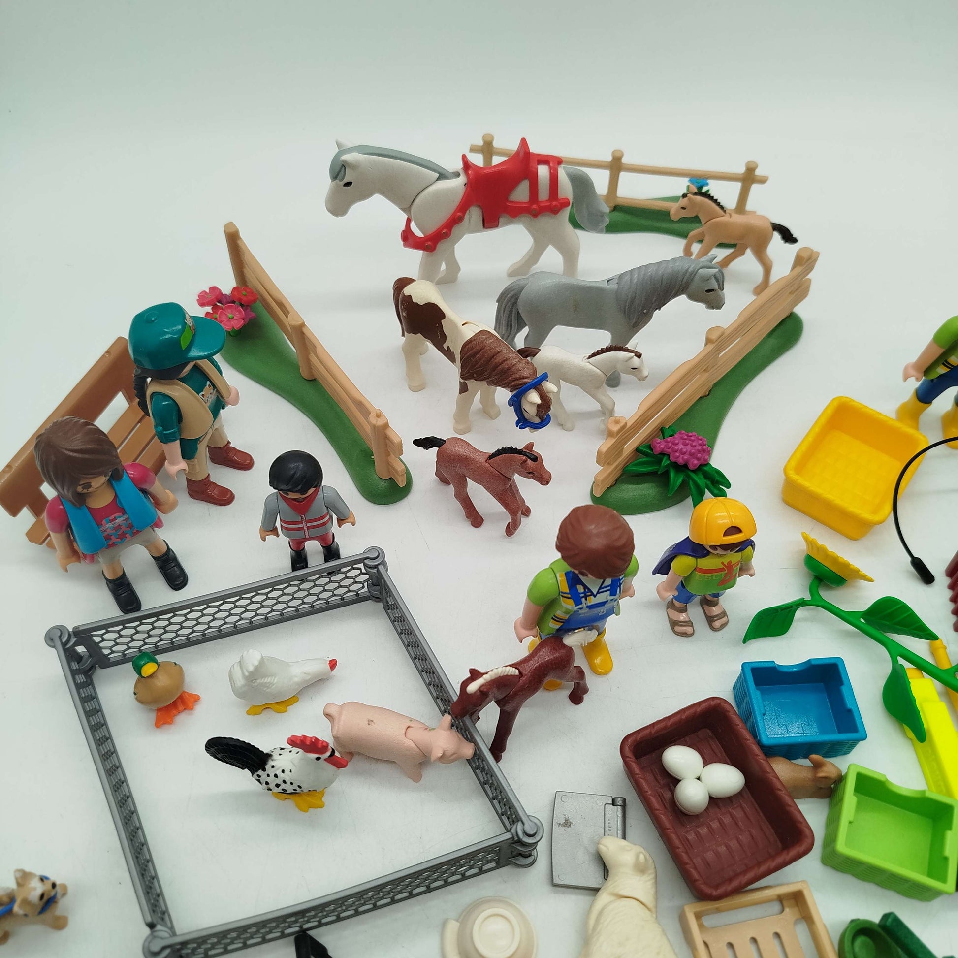 Playmobil Bundle Reiterhof Pferde & Wagen ab 3 4 5 Jahre | ✅ geprüft 