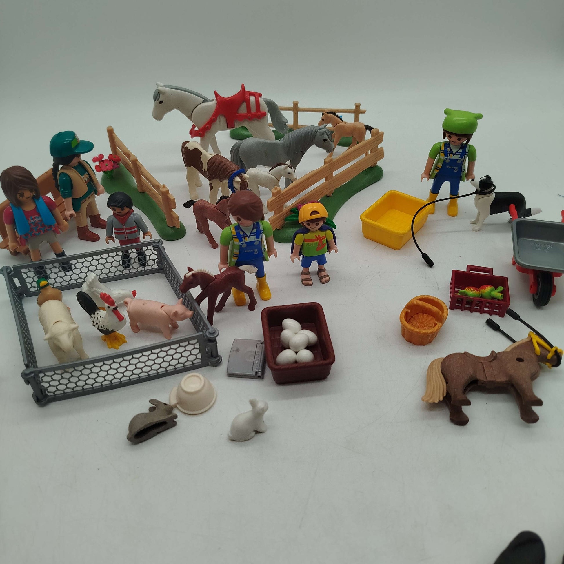 Playmobil Bundle Reiterhof Pferde & Wagen ab 3 4 5 Jahre | ✅ geprüft 