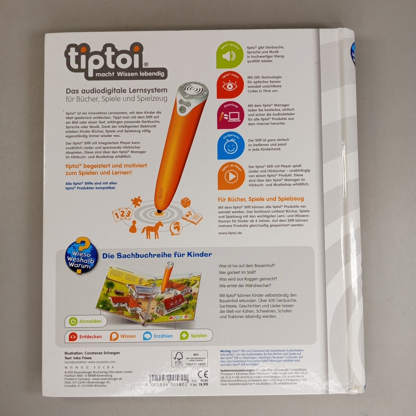 Ravensburger tiptoi Lernbuch-Set – 3x Kinderbücher Wieso? Weshalb? Warum?