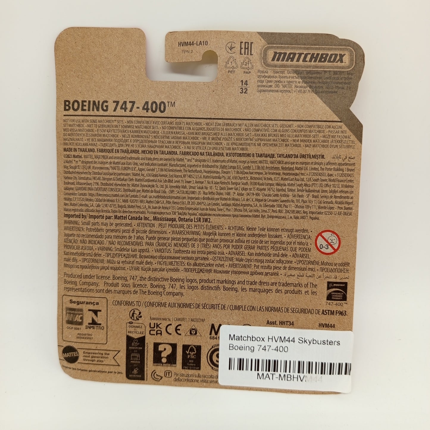 Matchbox Sky Busters Set von 2 – Boeing 747 & SpaceX Dragon, OVP, neu