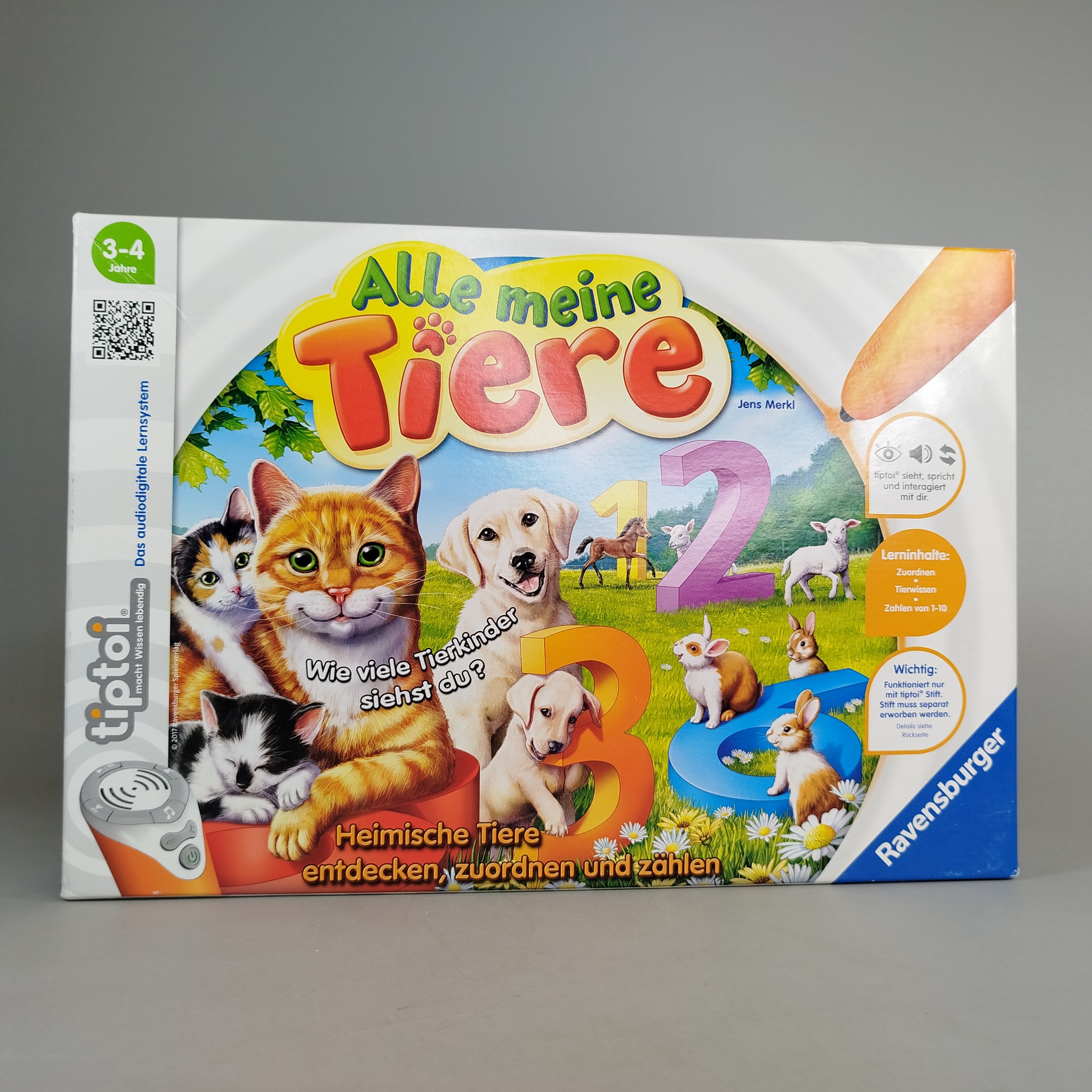 Ravensburger tiptoi Lernspiel – Alle meine Tiere, OVP