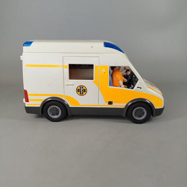 Playmobil Bundle Rettungswagen & Polizei Mech mit 4 Figuren