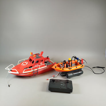 Playmobil Feuerwehr Rettungsboot Set – mit Figuren & Zubehör
