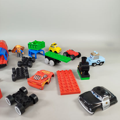 LEGO DUPLO Konvolut ca. 3,3 kg – Fahrzeuge, Züge & Figuren gemischt