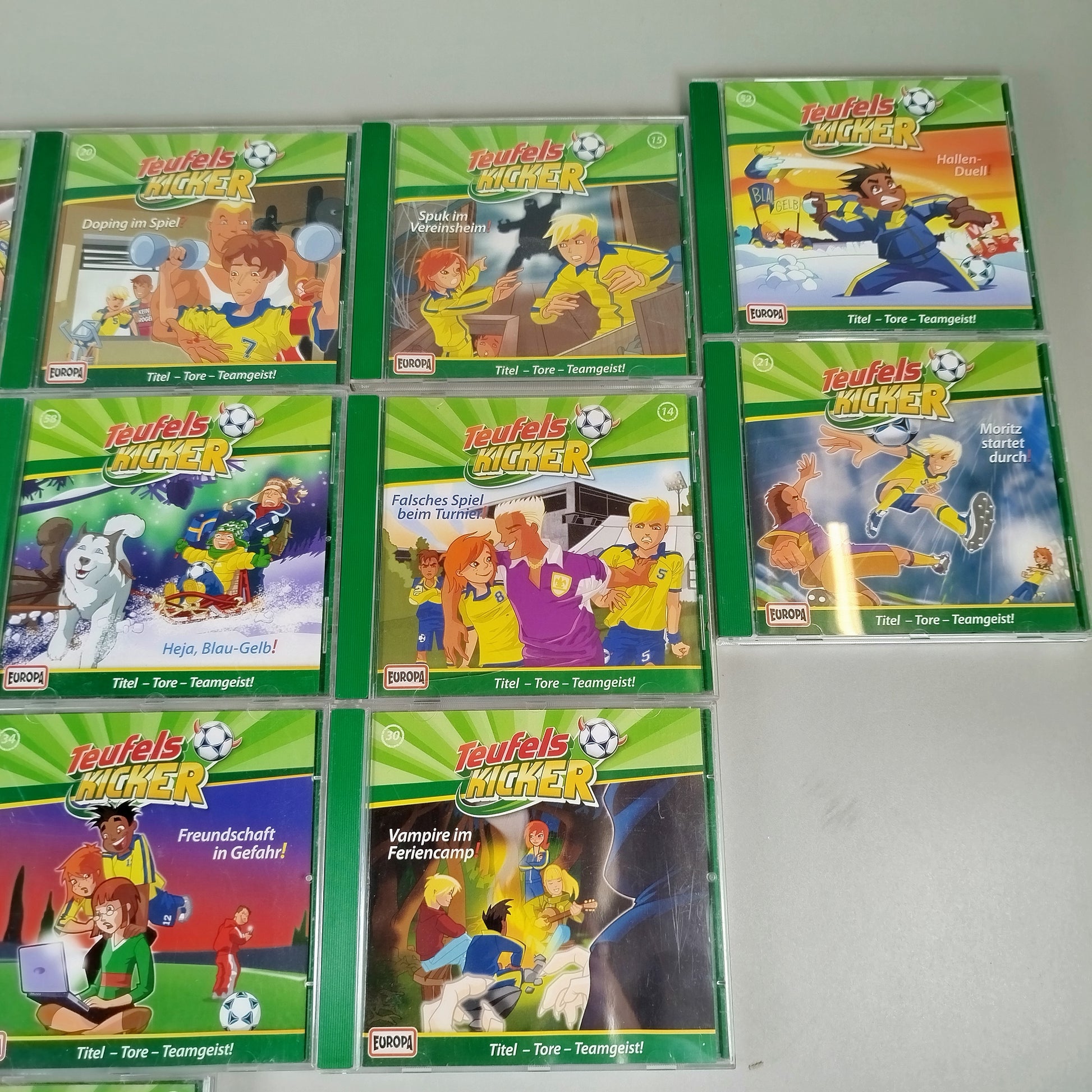 Europa Teufelskicker Hörspiel CD-Set von 16 – Jugend-Fußball Abenteuer