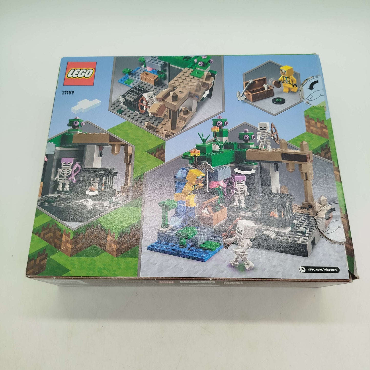 LEGO Minecraft 21189 Skelettverlies Set, gebraucht, ab 6 7 8 Jahre | ✅ geprüft 