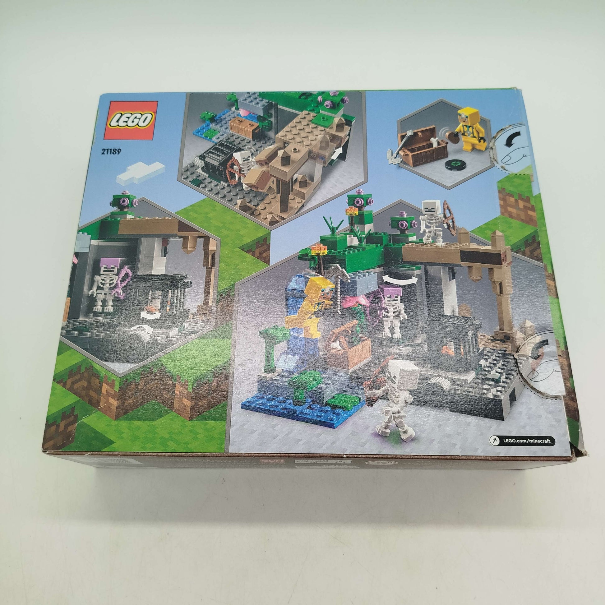 LEGO Minecraft 21189 Skelettverlies Set, gebraucht, ab 6 7 8 Jahre | ✅ geprüft 