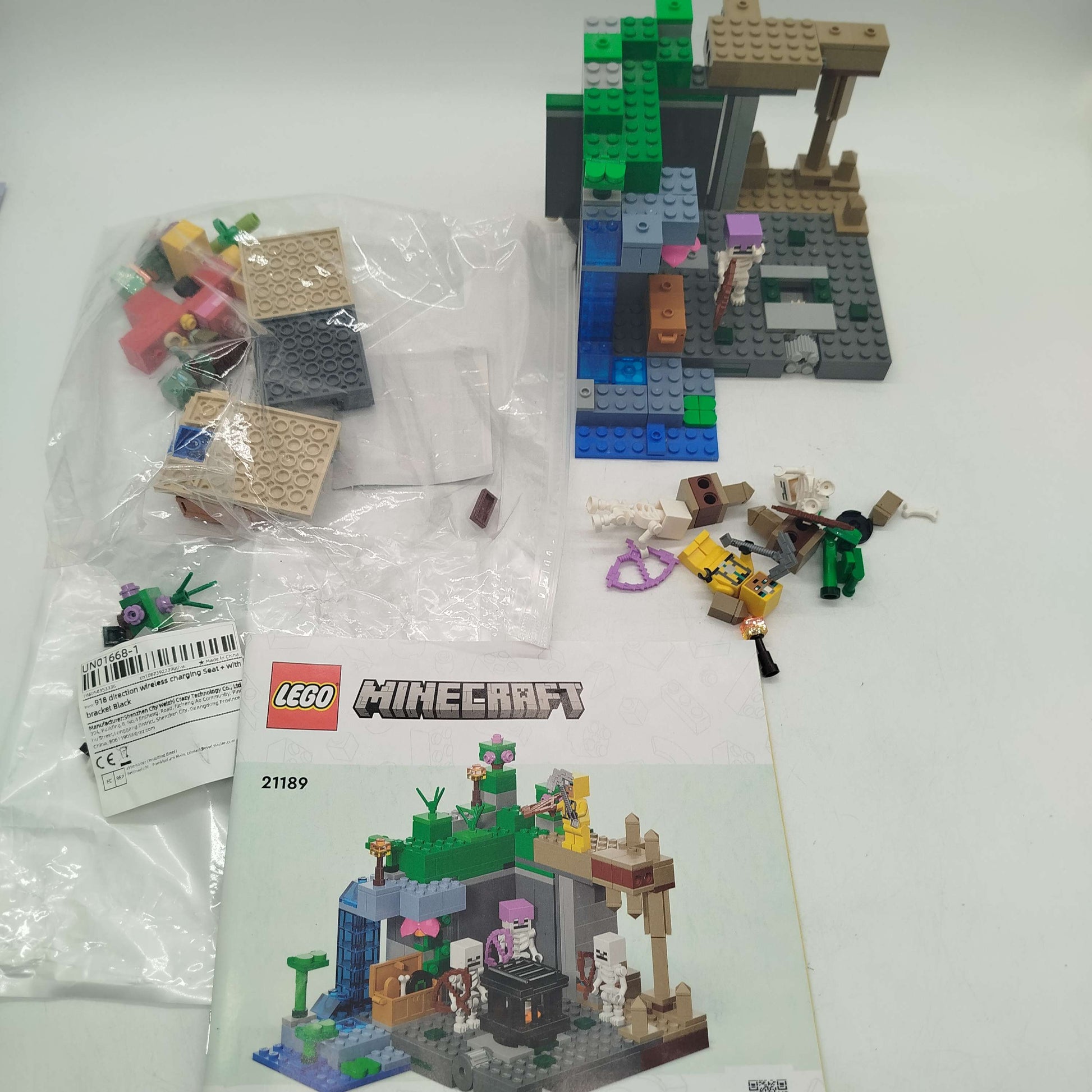 LEGO Minecraft 21189 Skelettverlies Set, gebraucht, ab 6 7 8 Jahre | ✅ geprüft 