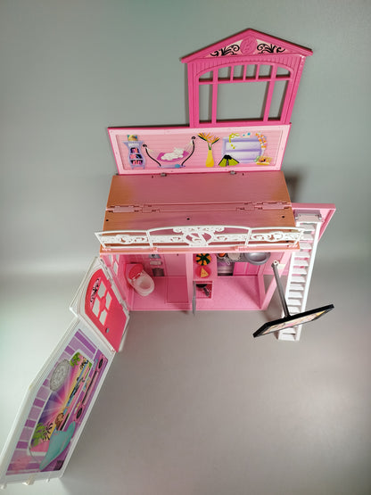 Barbie Puppenhaus mit 5 Puppen & Möbeln