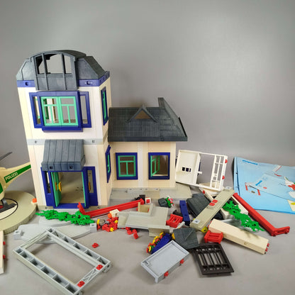 Playmobil Bundle Polizei Set von 2 Station & Hubschrauber