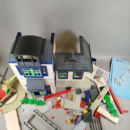 Playmobil Bundle Polizei Set von 2 Station & Hubschrauber