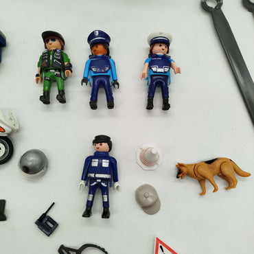 Playmobil Bundle Polizei Heli & Figuren