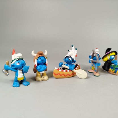 Schleich Schlümpfe Indianer & Pilger Set – 11 Figuren