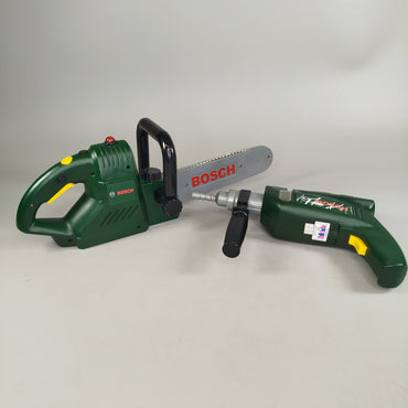 Bosch Werkzeug-Set – Motorsäge & Bohrmaschine Spielzeug Set