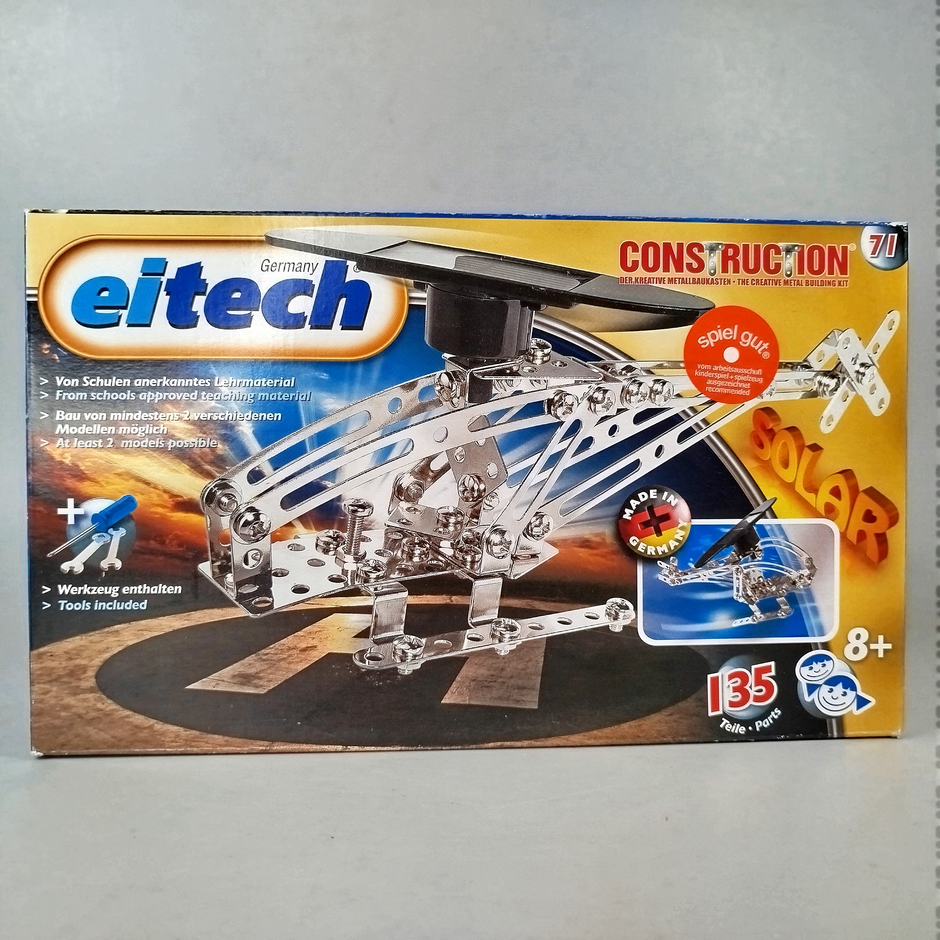 Eitech Metallbaukasten Solar-Helikopter - 135 Teile