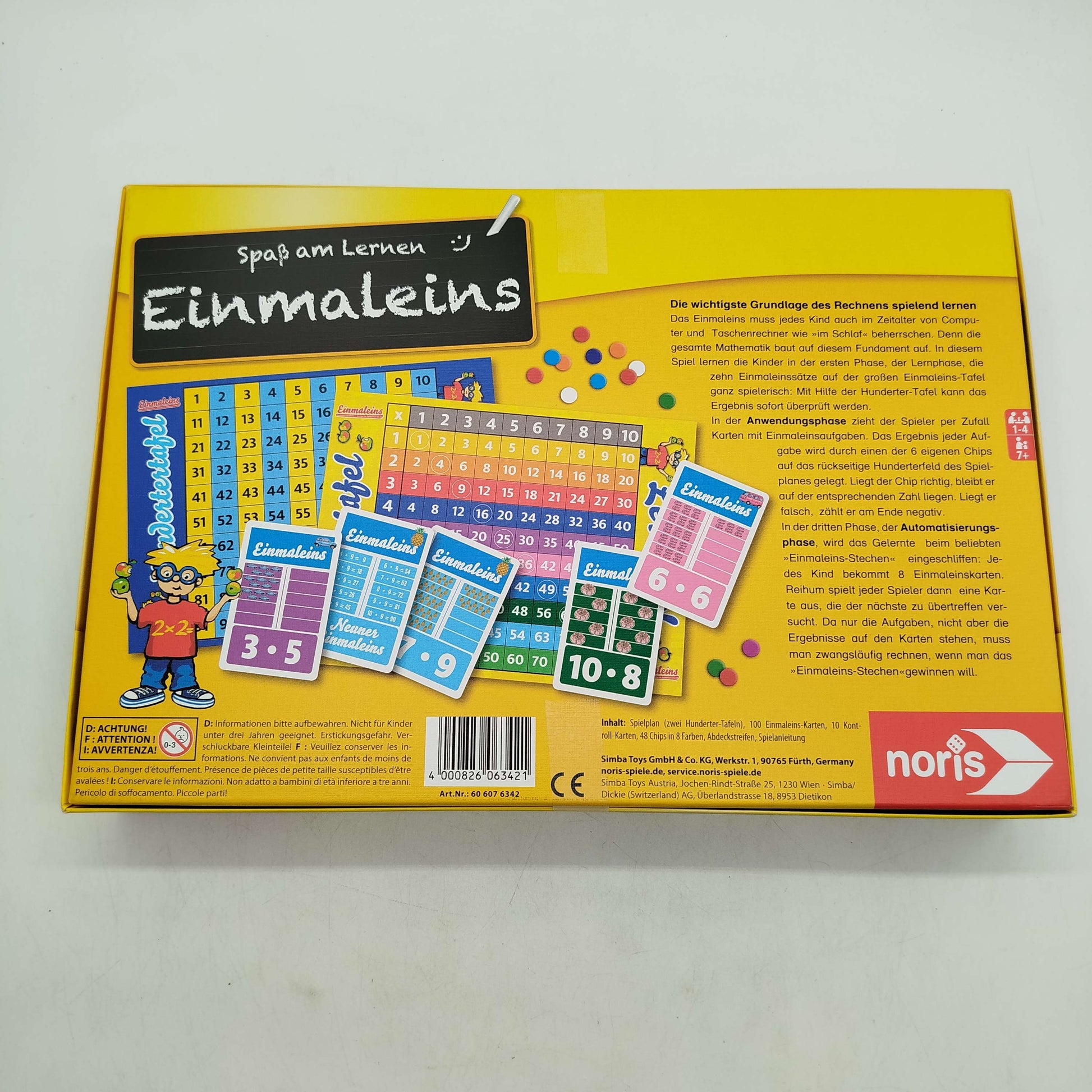 noris Einmaleins 606076342 Lernspiel, gebraucht, ab 6 7 8 Jahre | ✅ geprüft 