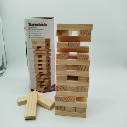 Stapelspiel Turmania – Geschicklichkeitsspiel mit 54 Bausteinen