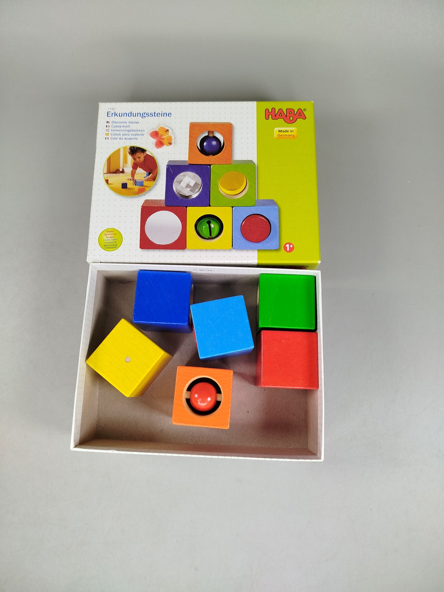 HABA Erkundungssteine Set von 6 Würfeln – Motorik & Sinnesförderung