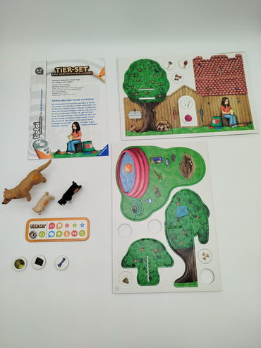 Ravensburger Tiptoi Tier-Set – Katze, Hund & Welpe mit Zubehör, OVP