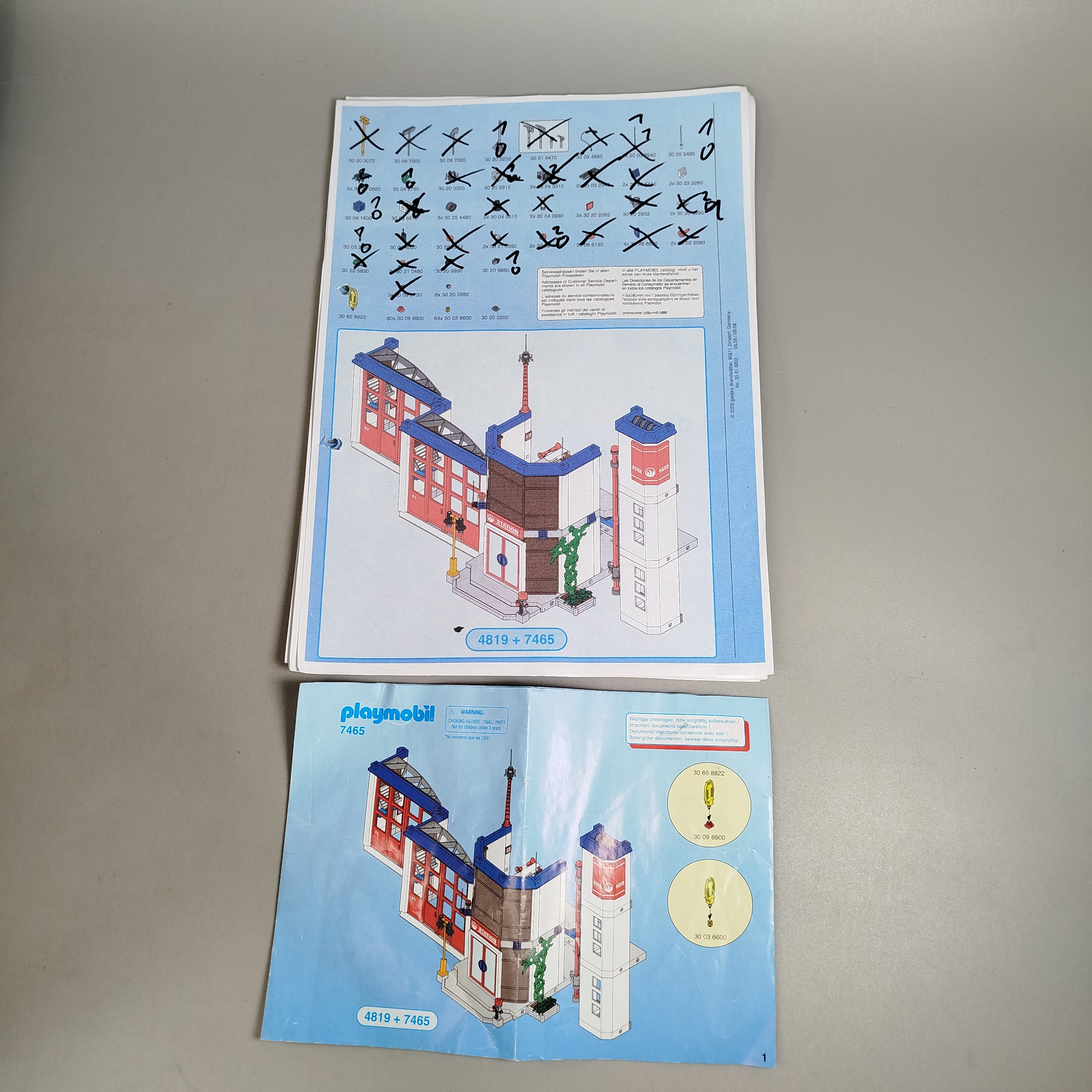 Playmobil 4819 7465 Spielset Gebäude, gebraucht, ab 3 Jahre 