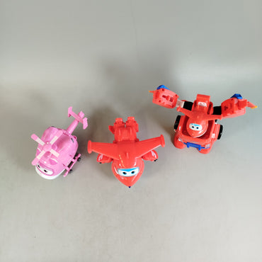 Super Wings Bundle 3x Figuren Jett & Dizzy transformierbar